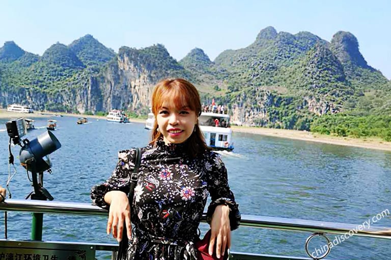 Chona from Philippines - Li River Cruise, Guilin