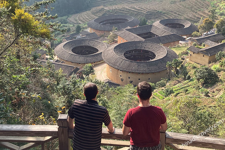 Our customers in Fujian Yonding Tulou, tour customized by China Discovery