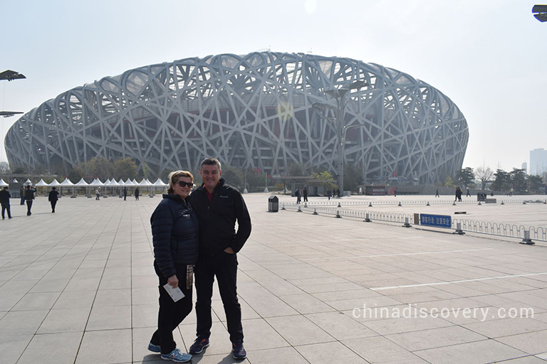 Stan and Brooke from Australia visited Beijing Bird’s Nest in 2019, tour customized by Wendy 