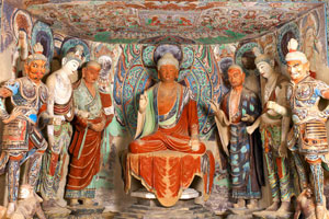the Mogao Grottoes in Dunhuang