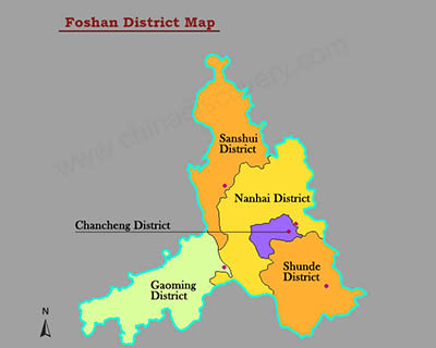 Foshan District Map