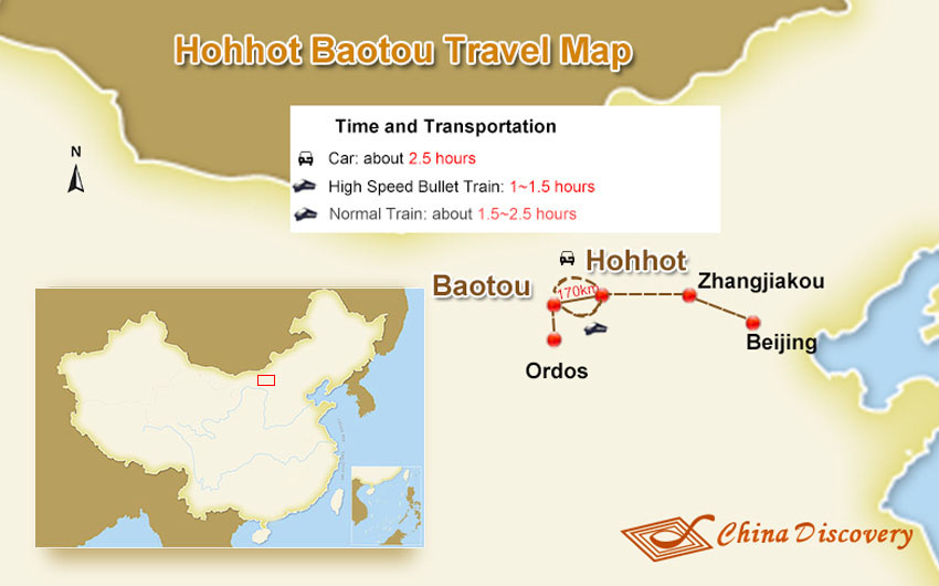 Get from Hohhot to Baotou