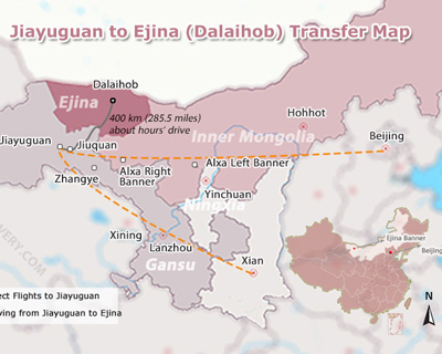 Ejin Banner Map