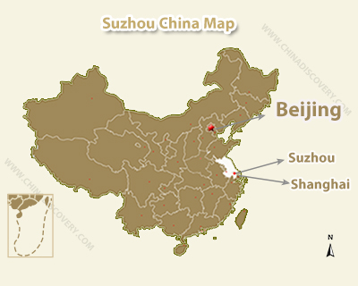 Suzhou China Map