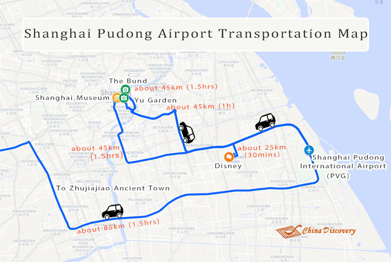 Shanghai Pudong Airport Transportation Map