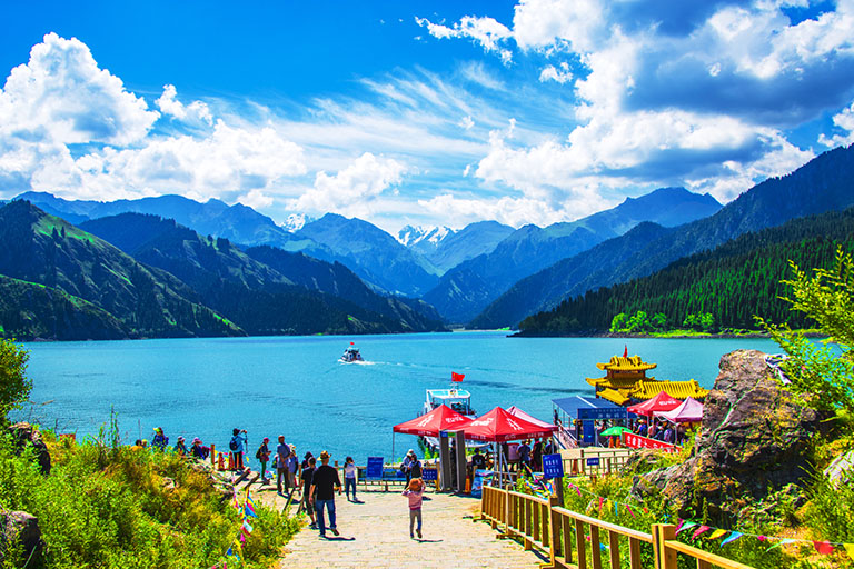 Tianchi Lake of Tianshan Mountains