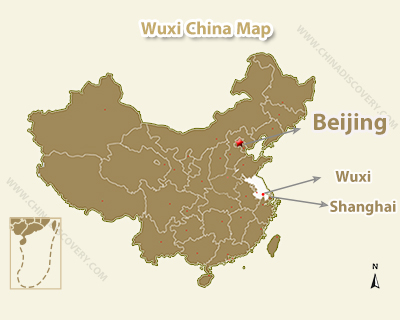 Wuxi China Map