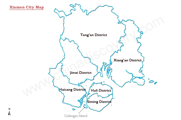 Xiamen City Map