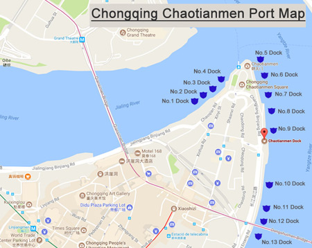 Chongiqng Chaotianmen Port Map