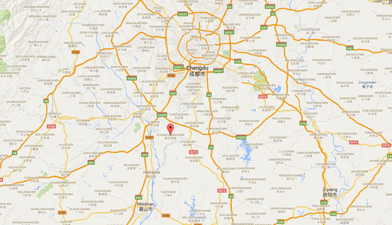 Huanglongxi Ancient Town Location Map