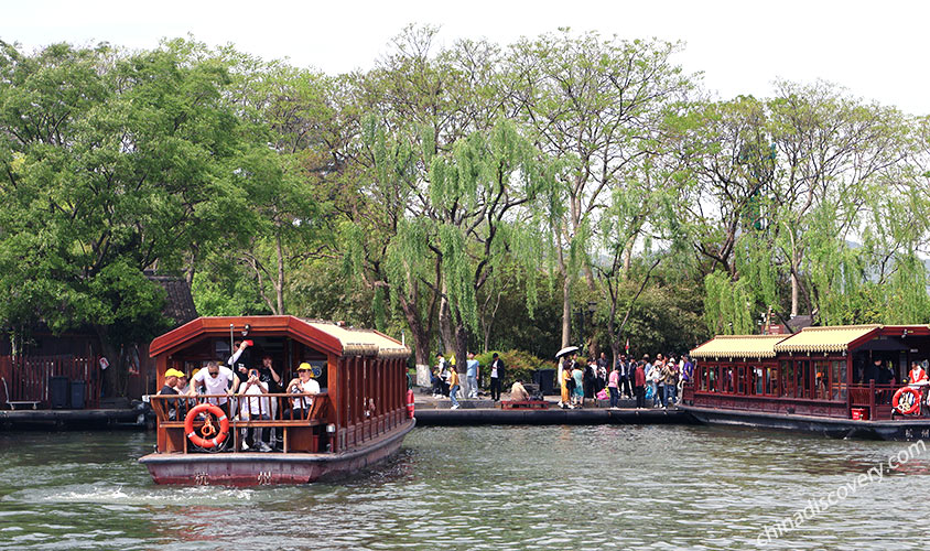 Hangzhou West Lake Boat Tourist Map