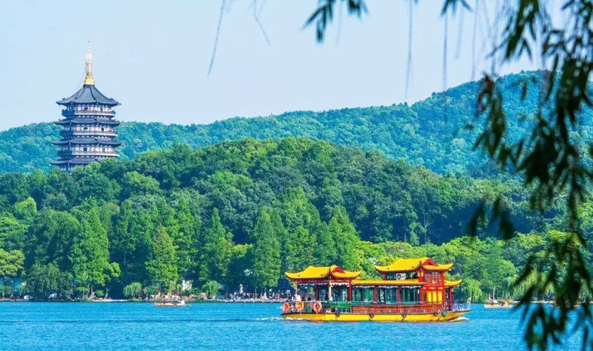 Hangzhou West Lake Boat Tourist Map