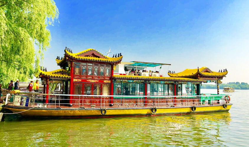 Hangzhou West Lake Boat Tourist Map