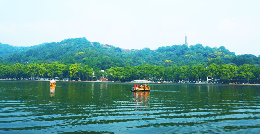 Hangzhou West Lake Boat Tourist Map
