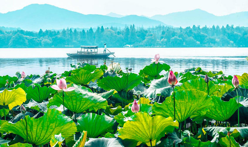 Hangzhou West Lake Boat Tourist Map