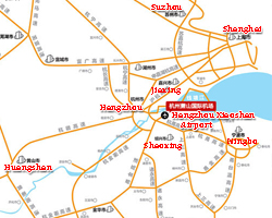 Hangzhou Airport Location Map