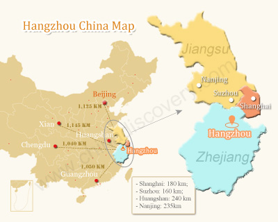 Hangzhou China Map