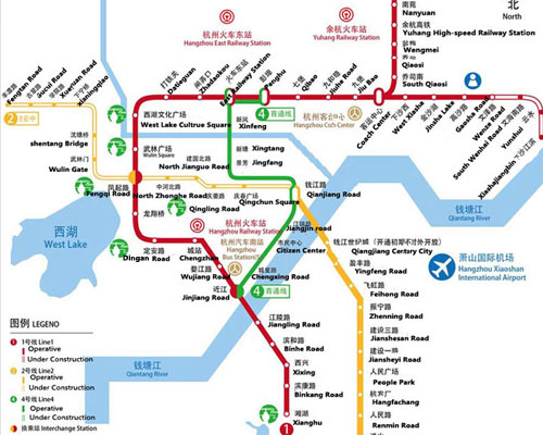 Hangzhou Subway Map