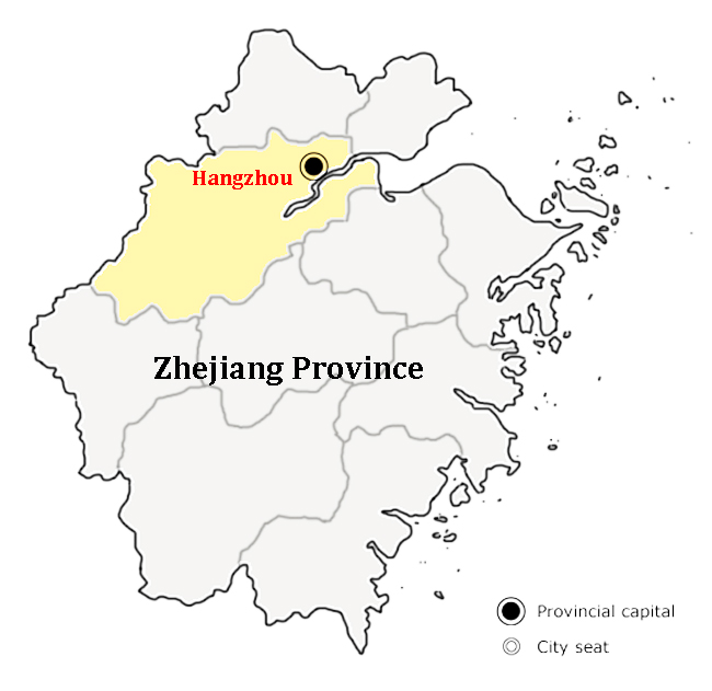 Hangzhou Zhejiang Map