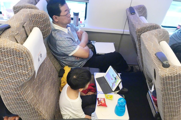 First Class Seat on high speed train China (High Speed) Train Travel Guide 2024
