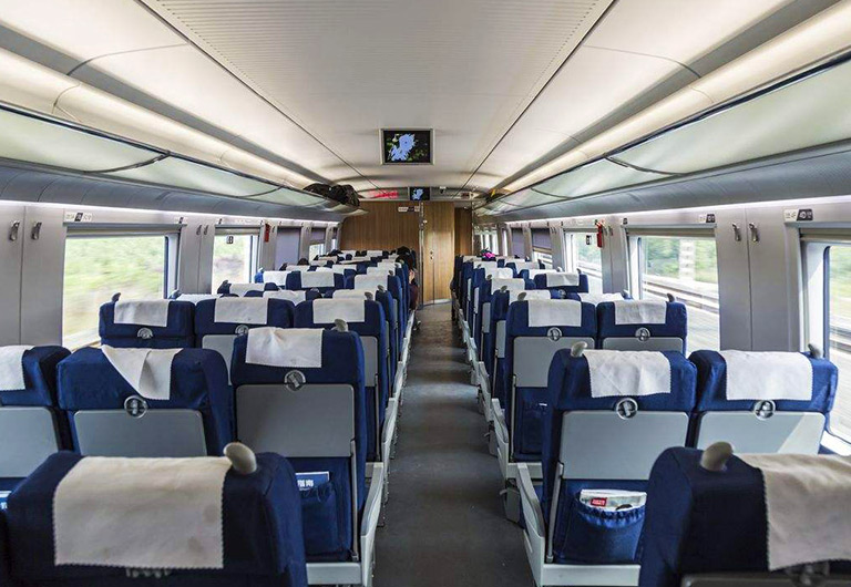 Second Class Seat on High Speed Train