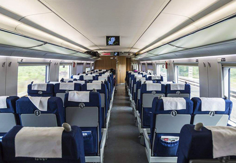 Second Class Seat on High Speed Train Second Class Seat on High Speed Train