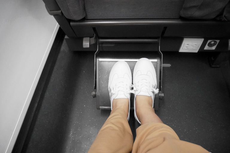 First Class Seat Footrest First Class Seats vs. Second Class Seats - First Class Seat Footrest