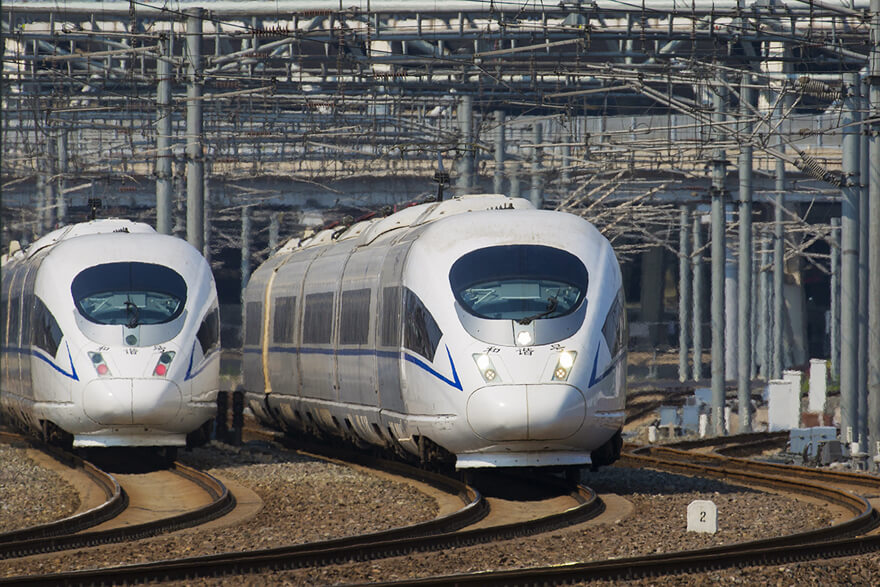 China High Speed Bullet Trains Photos