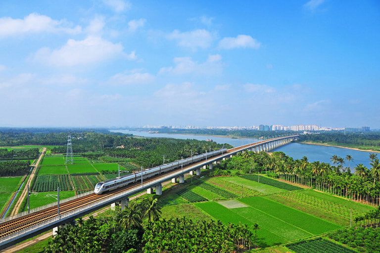 Passing through farm fields China (High Speed) Train Travel Guide 2024