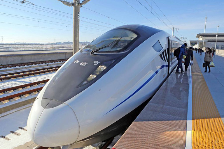 A Bullet train is ready to go China (High Speed) Train Travel Guide 2024