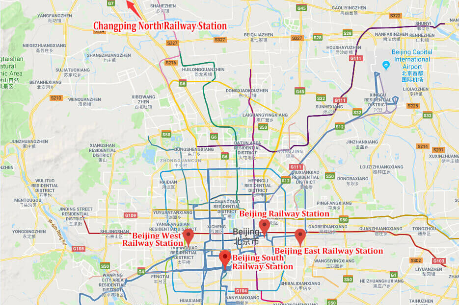 Beijing Railway Locations
