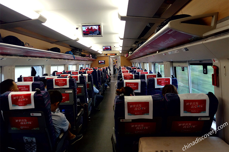 Second Class Seat on Bullet Train