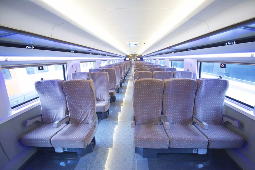 China Bullet Train Second Class Seat