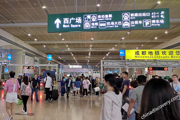 Clear Signs of Groups Transportation and Exit Get Off the High Speed Train Seat