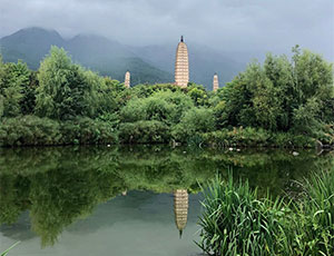 Three Pagodas in Dali