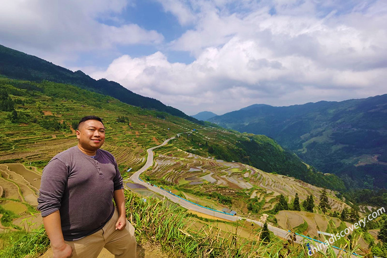 Guizhou Jiabang Rice Terrace in Summer