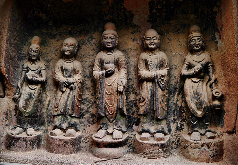 Gansu Binglingsi Grottoes - Buddha Statues