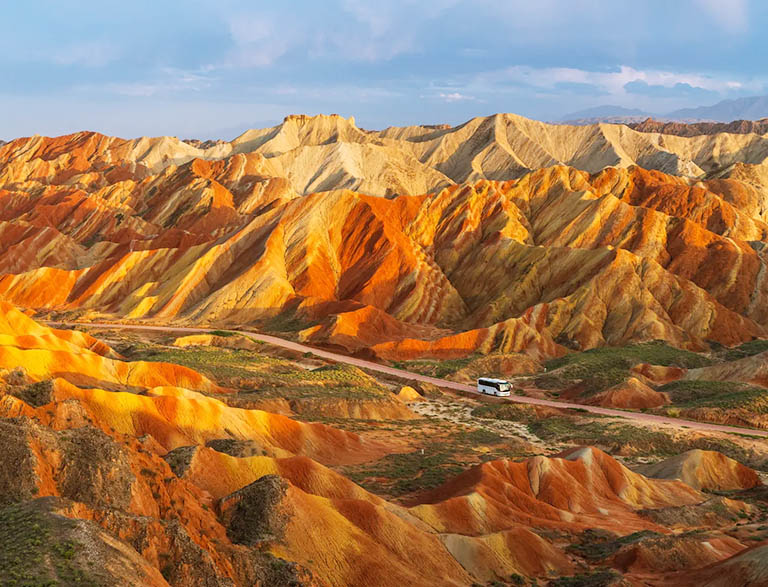Zhangye Danxia Geopark China in September