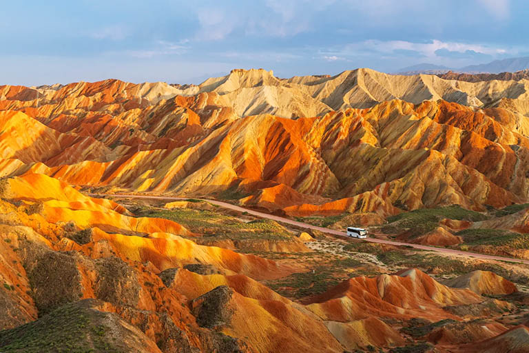 Zhangye Danxia Landscape in Gansu China Golden Week Travel Tips