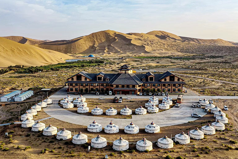 Mongolian Yurts near Badain Lake Things to Do in Badain Jaran Desert