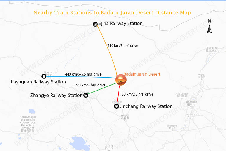 Take Train to Badain Jaran Desert