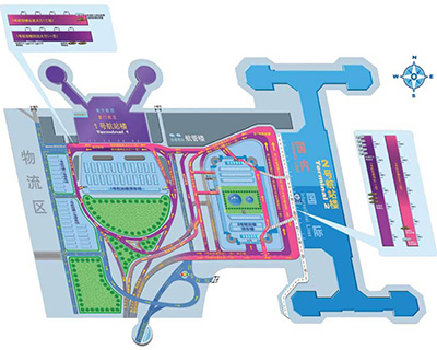 Beijing Capital International Airport Terminal 2 & 1 Map