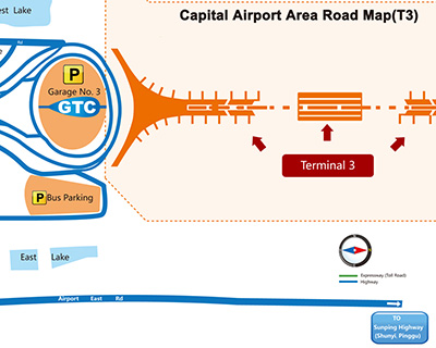 Beijing Capital International Airport Terminal 3 Map