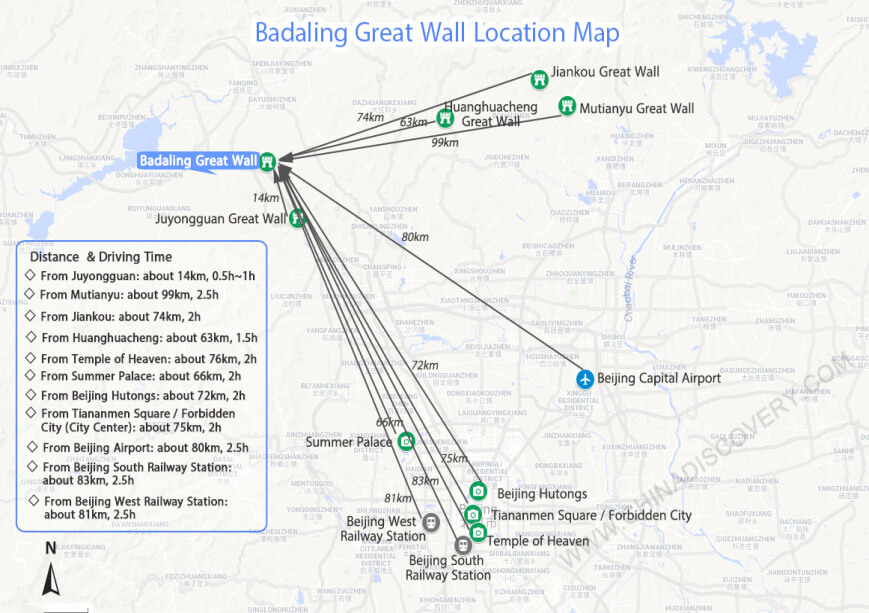 Badaling Great Wall Maps