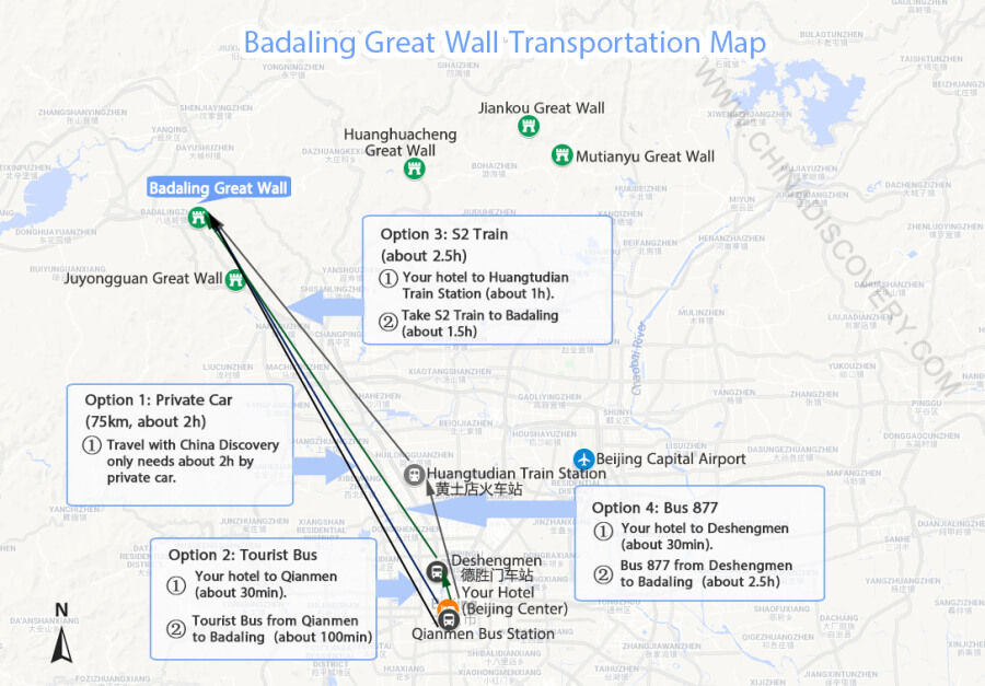 Badaling Great Wall Maps