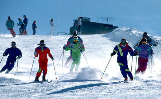 Skiing in Winter around Beijing