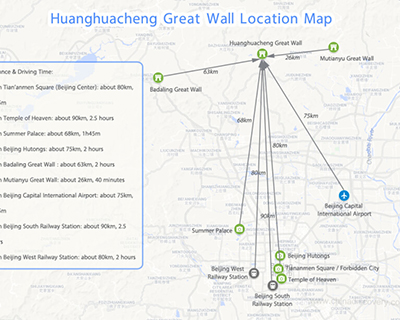 Huanghuacheng Great Wall Map