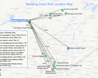 Badaling Great Wall Map