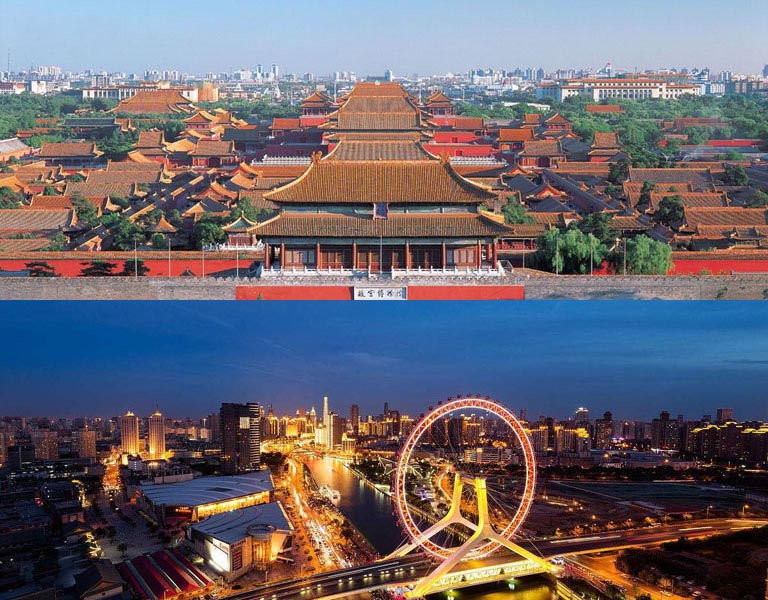 Forbidden City & Tianjin Eye Beijing Railway Stations to Tianjin