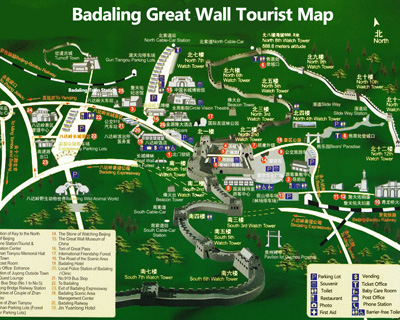 Badaling Great Wall Map